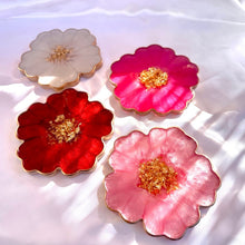 Load image into Gallery viewer, Valentines Day Collection Themed Handmade Flower Resin Coasters Full Set
