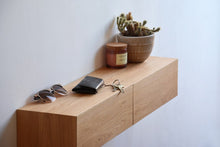 Load image into Gallery viewer, Wooden Floating shelf with Drawers , Solid Wood Floating Shelf with 2 drawers

