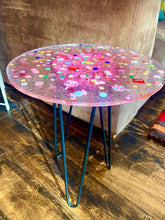 Load image into Gallery viewer, Handmade Candy Resin Table , Customization Available, Unique Home Decor, Unique Resin Interior decor

