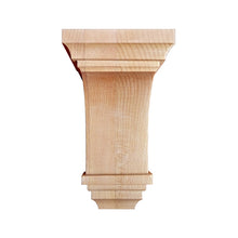 Load image into Gallery viewer, Simple Curved Contemporary Wood Carved Bracket Corbel Pair of 2 - 10 inch
