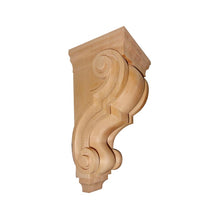 Load image into Gallery viewer, Wooden Home Decor , Pure Solid Wood Hand Carved, Wooden Carved Bracket , Pair of Wood Carved Traditional Corbels, Available - 10 Inch
