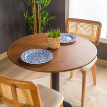 Load image into Gallery viewer, BistroTable Metal Tulip Leg, Small space Bistro Dining Table Birch Wood Round Table Indoor, 2 Seat Person Pub Bistro Table Furniture
