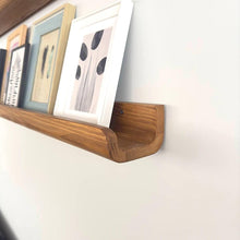 Load image into Gallery viewer, Premium Luxury Solid wood Picture Ledge Shelves ,Handmade wooden floating shelf for photos, paintings, and frames
