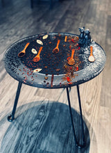 Load image into Gallery viewer, Handmade Resin Spice Embedded Table – Unique Coffee, Tea &amp; Wine Table, Custom Wood + Epoxy Art Furniture, Custom / Unique / Rustic / Modern
