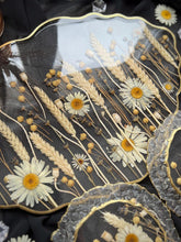 Load image into Gallery viewer, Luxury Handmade Dried Flower Resin Coaster &amp; Plate Set, Gift, Premium House Warming Gift, Anniversary Gift

