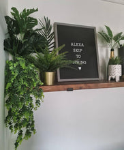 Load image into Gallery viewer, Luxury Rustic Wooden Shelf with Metal Brackets: Solid Wood, Inverted Brackets, Long Size 4 Feet
