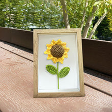Load image into Gallery viewer, Mother's Day Crochet Flower in Frame, Mom Flower Shadow Box, Mom's Rose Frame Box, Birthday Gift Box for Mom Grandma Nana, Gifts for teacher
