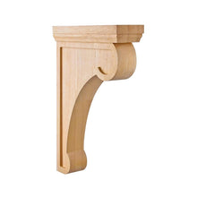 Load image into Gallery viewer, PAIR of Wood Carved Shelf Bracket, Counter top Corbel- 10 Inch - Pair of 2
