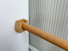 Load image into Gallery viewer, Solid Wooden Curtain Rod for Inside Mounting, Solid wood Curtain Rod with 2 Brackets
