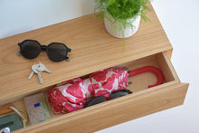 Load image into Gallery viewer, Wooden Floating Shelf Storage with a hidden drawer, Solid wood Floating shelf with 1 drawer
