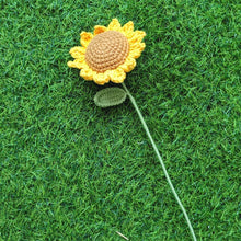 Load image into Gallery viewer, Handmade Crochet Sunflower, Bouquet for Anniversary/Birthday, Valentine's Day crochet Bouquet, Halloween gifts, Mother's Day Gifts
