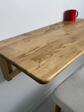 Load image into Gallery viewer, Handmade Solid Wood Folding Wall Table, Space Saving Design
