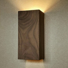 Load image into Gallery viewer, Handmade American Wooden Wall Sconce: Modern Rustic Home Decor, Wall Mound Solid wood lamp
