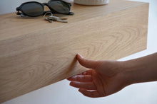 Load image into Gallery viewer, Wooden Floating Shelf Storage with a hidden drawer, Solid wood Floating shelf with 1 drawer
