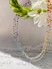 Load image into Gallery viewer, Resin Rainbow Crystal Choker Necklace, Pride Jewelry
