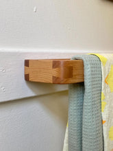 Load image into Gallery viewer, Wooden Towel Bar - Minimal Wood Bathroom Towel Rack/Rod, solid wood Bathroom towel Hook,
