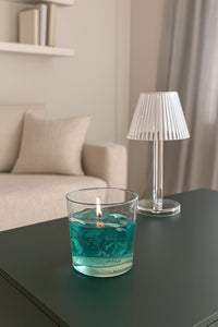 Ocean Gel Candle, Handmade Blue Decorative Candle, Coastal Beach Home Décor Gift