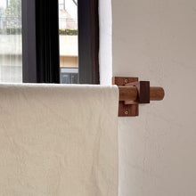 Load image into Gallery viewer, Curtain Bracket , Curtain Pole Bracket, Solid Wood Bracket , Curtain Rod Holder, Wooden Bracket, Solid Wood - Pack of 2
