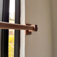 Load image into Gallery viewer, Curtain Bracket , Curtain Pole Bracket, Solid Wood Bracket , Curtain Rod Holder, Wooden Bracket, Solid Wood - Pack of 2

