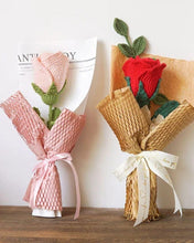 Load image into Gallery viewer, Custom Crochet Rose Bouquet : Gift for Her, Valentine’s Day, Anniversary, Birthday, Christmas, proposal
