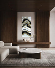 Load image into Gallery viewer, Resin Geode Wall Art Epoxy Crystal Painting | Modern Abstract Home Decor | Luxury Unique Gift for Living Room &amp; Bedroom
