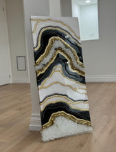 Load image into Gallery viewer, Resin Geode Wall Art Epoxy Crystal Painting | Modern Abstract Home Decor | Luxury Unique Gift for Living Room &amp; Bedroom
