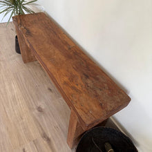 Load image into Gallery viewer, Handmade Vintage Teak Wood Bench , Solid Wooden Bench, Farmhouse Entryway Bench, Natural Console Table

