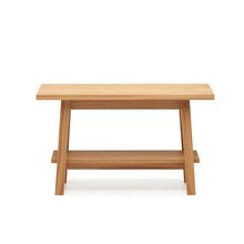 Load image into Gallery viewer, Entryway Solid Wood Shoe bench , wooden natural look bench

