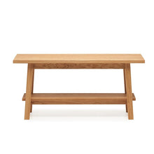 Load image into Gallery viewer, Entryway Solid Wood Shoe bench , wooden natural look bench
