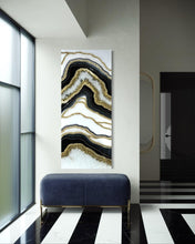 Load image into Gallery viewer, Resin Geode Wall Art Epoxy Crystal Painting | Modern Abstract Home Decor | Luxury Unique Gift for Living Room &amp; Bedroom
