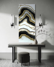 Load image into Gallery viewer, Resin Geode Wall Art Epoxy Crystal Painting | Modern Abstract Home Decor | Luxury Unique Gift for Living Room &amp; Bedroom
