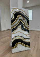 Load image into Gallery viewer, Resin Geode Wall Art Epoxy Crystal Painting | Modern Abstract Home Decor | Luxury Unique Gift for Living Room &amp; Bedroom
