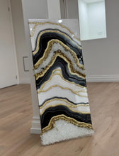 Load image into Gallery viewer, Resin Geode Wall Art Epoxy Crystal Painting | Modern Abstract Home Decor | Luxury Unique Gift for Living Room &amp; Bedroom
