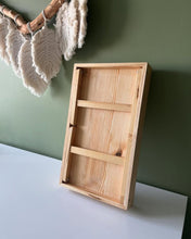 Load image into Gallery viewer, Royal luxury Handmade Solid Wood Breakfast table , Wooden Serving Tray Table, Foldable Tray Table
