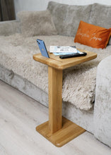 Load image into Gallery viewer, Handmaden bedside coffee table, custom wooden furniture, laptop bed table, Scandinavian home decor
