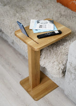 Load image into Gallery viewer, Handmaden bedside coffee table, custom wooden furniture, laptop bed table, Scandinavian home decor
