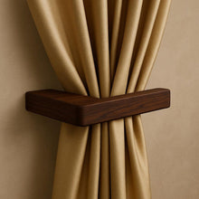 Load image into Gallery viewer, Luxury Curtain Tie Backs – Handmade Modern Wood Curtain Holdbacks, Handmade , Solid Wood - Pack of 2
