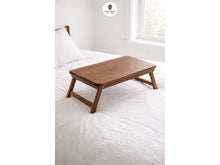 Load image into Gallery viewer, Wooden Bed Tray Table, Folding Breakfast Serving Tray, Wooden Tray, Wooden Serving Tray, Folding Table
