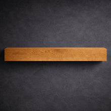 Load image into Gallery viewer, Rustic wood fireplace mantel, floating shelf, modern farmhouse fireplace beam, solid furniture
