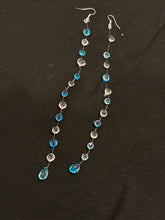 Load image into Gallery viewer, Resin Teardrop Dangle Earrings | Clear Crystal, Elegant Water Drop Jewelry
