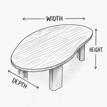 Load image into Gallery viewer, Solid Wooden Live Edge Coffee Table , Farmhouse Table – Rustic Wood, Customizable
