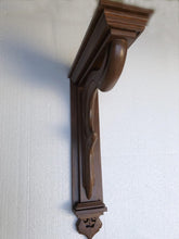 Load image into Gallery viewer, Handmade wooden Corbels Pack of 2– Architectural Salvage Shelf Brackets Unique Pair
