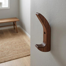 Load image into Gallery viewer, Modern wall hook - Made of solid wood, Wooden Wall Hook - Pack of 3
