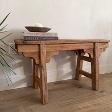 Load image into Gallery viewer, Rustic Handmade Vintage Bench 38", End of Bed Bench
