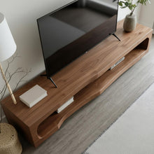 Load image into Gallery viewer, Premium Handcrafted Solid Wood TV Unit: Rustic Media Console &amp; Storage, Modern Wooden TV Unit Stand
