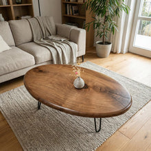 Load image into Gallery viewer, Solid Wooden Live Edge Coffee Table , Farmhouse Table – Rustic Wood, Customizable
