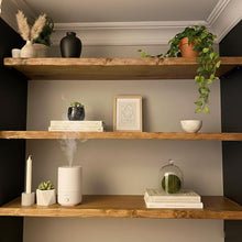 Load image into Gallery viewer, Rustic Wooden Shelf: Solid Wood, Hidden Brackets Set of 3
