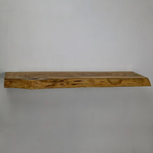 Load image into Gallery viewer, Premium Set of 2 Live Edge Long Wood Shelves, Floating Shelves, Designer Rustic Shelf
