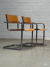 Load image into Gallery viewer, Stainless Steel Premium Chair for Home or Restaurant |Italian modernist armchair | tubular steel and wood base - Pack of 2
