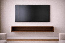 Load image into Gallery viewer, Wooden Floating TV Console Wall Mounted – Modern Minimal TV Unit with Storage, Solid Wood
